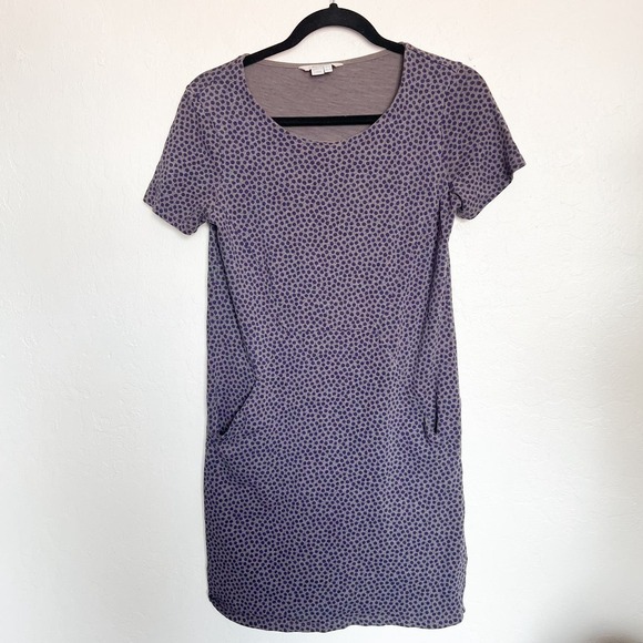 Boden Dandelion Short Sleeve Pocket Dress 2R Small Gray - Picture 1 of 5